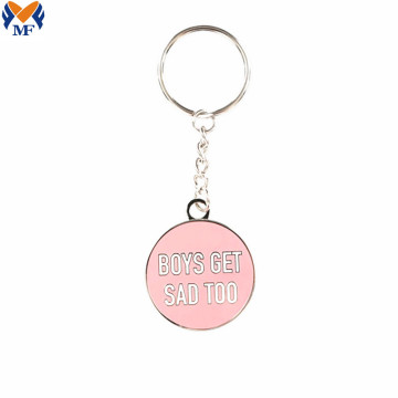 Presenter Metal Custom Brand Logo Emamel Keyring