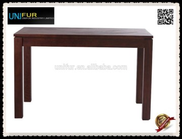 Wholesale MDF modern long narrow dining table with beech legs