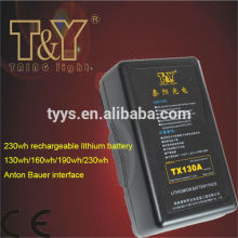 14.8V Rechargeable Lithium camera battery with Sony V mount 130wh/160wh/190wh/230wh