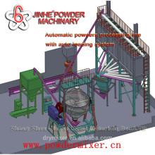 Automatic dry powder mix product line