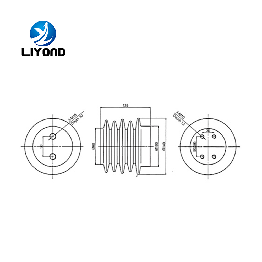 12kV LYC307 high voltage epoxy resin post insulator for switchgear