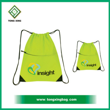 Promotion clear drawstring Backpack Gym sports drawstring bag