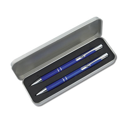 Exclusive writing with stylish ballpoint pen and refillable pencil