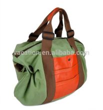 eco-friendly women canvas leather bag