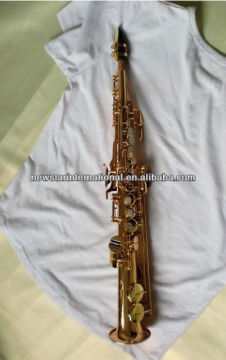 Gold lacquer Sopranino saxophone