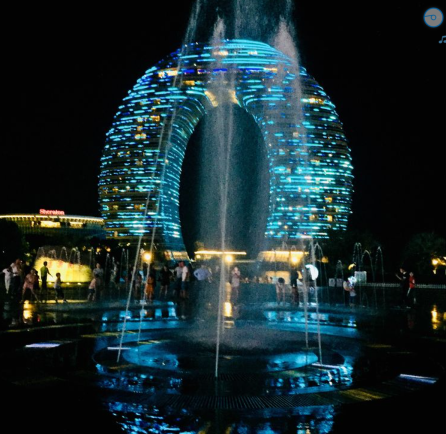 Sheraton Huzhou moon hotel night view (5)