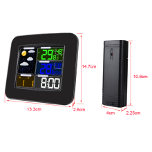 Magnetic Wall Mount Weather Clock with Forecast Predictor