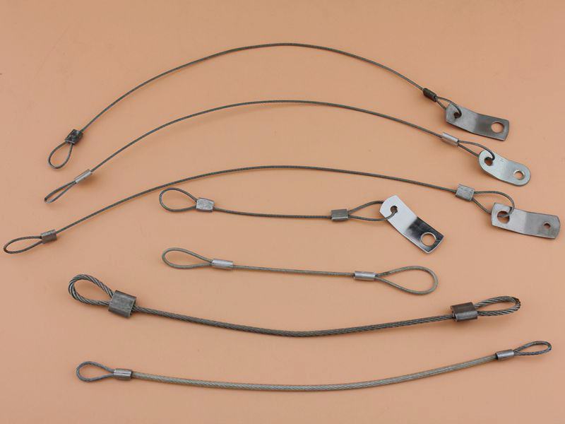 Rozsdamentes acél pántkábel acél füllel