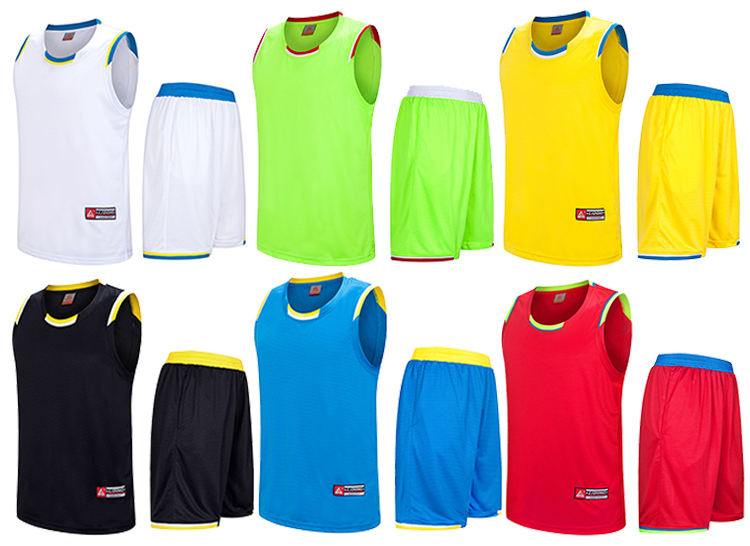 High Quality Custom Your Own Team Basketball Clothes Uniforms Reversible Basketball Jersey Set For Men