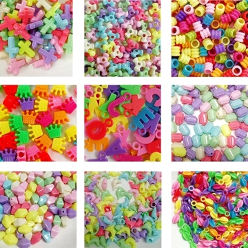 Wholesale Plastic Acrylic Pendant Charms beads for Jewelry Making Large Hole