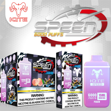 Vente chaude Iqte Speed ​​6000 Puffs jetable