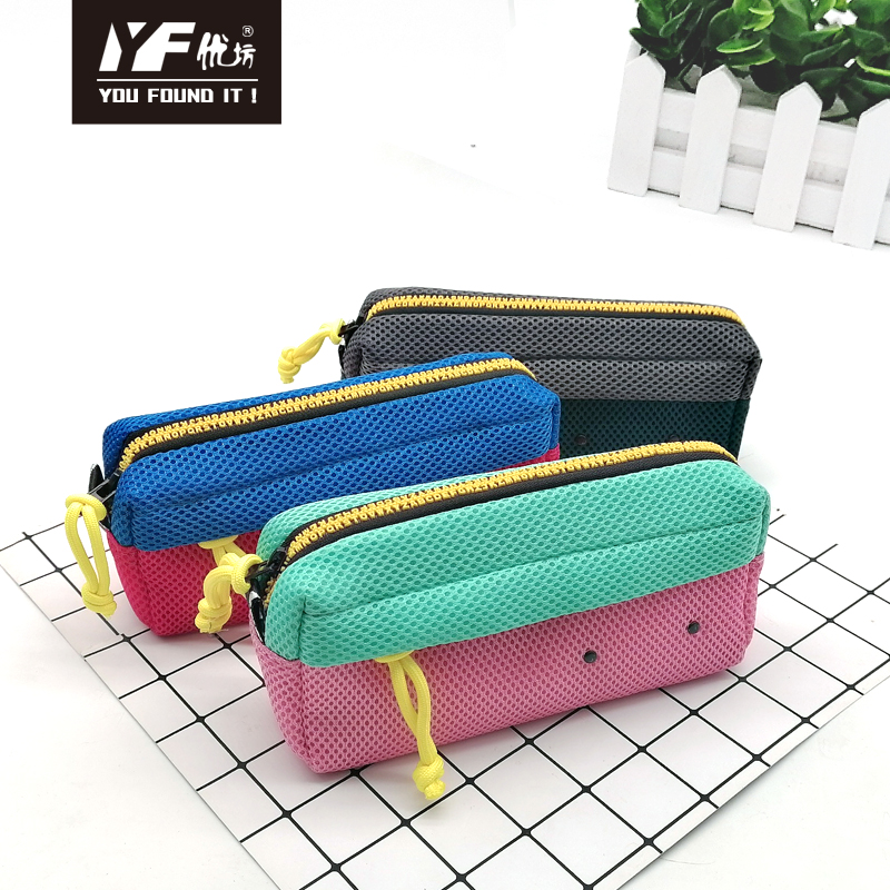 Custom simple color contrast high appearance level popular stationery pen bag multifunctional bag