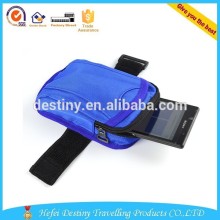 Fashion mens zipper pouch velcro closing waterproof wrist wallet running