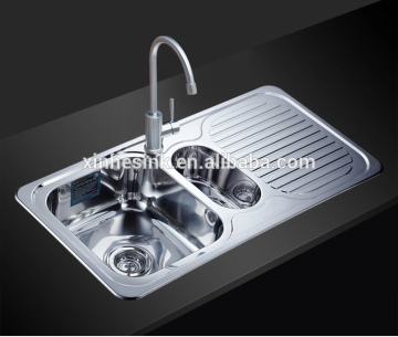 Australian inset drop in Stainless Steel Topmount Kitchen sinks with drainer drainboard