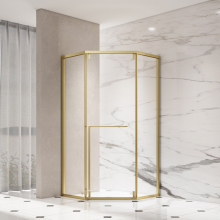Corner Pentagon Inner Sliding Shower Enclosure