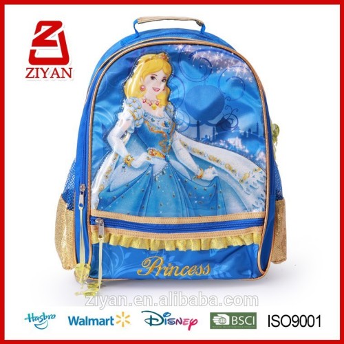 Princess school backpack for girls