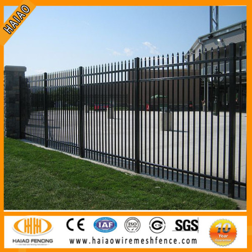 China qualified supplier pressed spear commercial steel fence