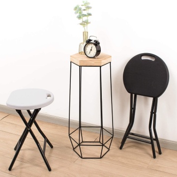 Plastic outdoor folding side stool