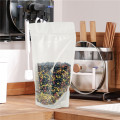 Sacos de embalagem de folhas de chá limpas personalizadas impressas com materiais de janela