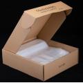 Supermarkt Clear Flat Bag mit Zwickel in Box