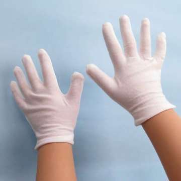 White Cotton Kid Gloves