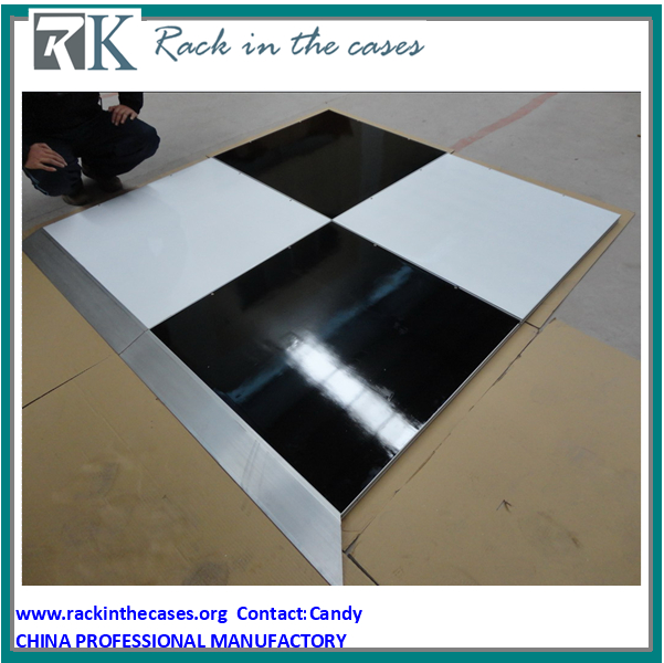 Black White Colour Dance Floor for Wedding Decoration