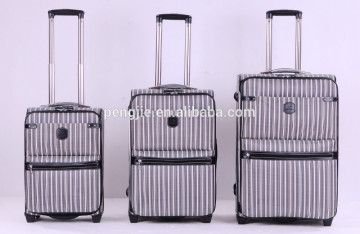 Top Quality 2--wheels PU trolley travel luggage