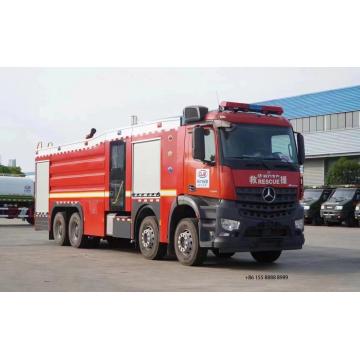 Benz 8x4 6000L شاحنة محرك إطفاء المياه