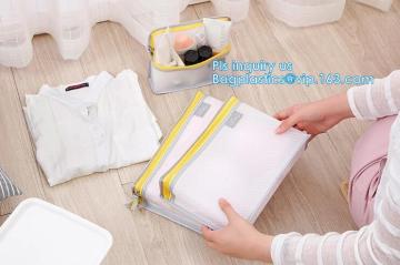 Nylon Mesh Makeup cosmetic Bag / small nylon mesh make up cosmetic bag, Travel Mesh Cosmetic Makeup Organizer Bag