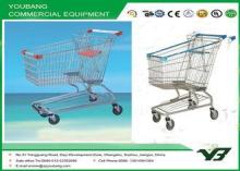 Four Castor Zinc Plated Supermarket Shopping Trolley Carts