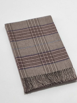 high quality thick-style classic check cashmere shawl