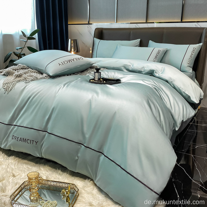 100% ägyptische Baumwolle Bettbezug Bettwäsche Luxus-Blätter