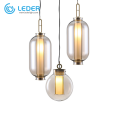 LEDER decoratieve metalen hanglampen