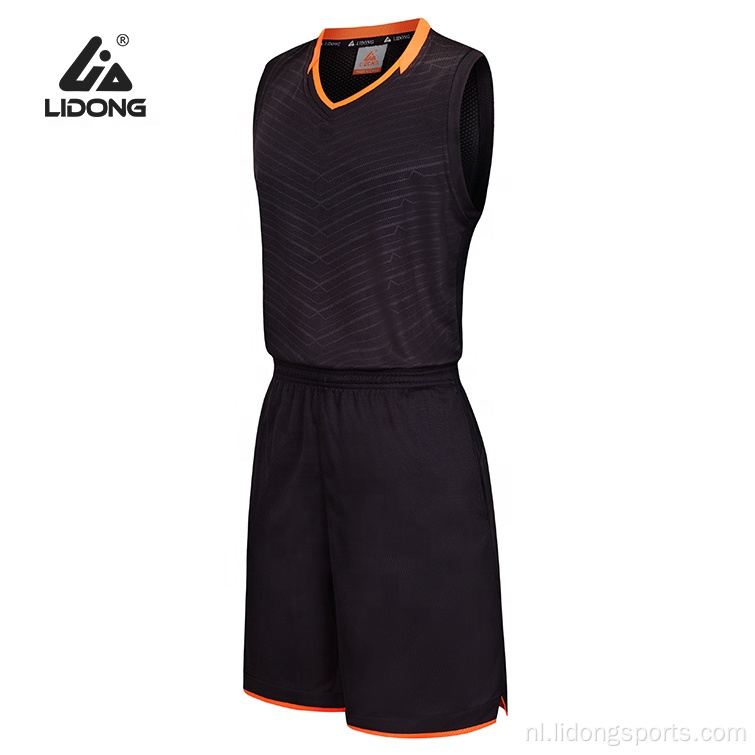 Basketball jersey uniform aangepaste basketbal jerseys ontwerp