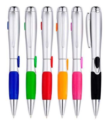Clarion Lighted Pens with Rubber Grip