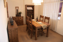 Sinoah 715 Distressed Solid Pine Diningroom Furniture Set