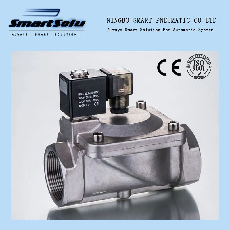 PU Polit Acting Narmally Closed Stainless Steel Matertial Solenoid Valves