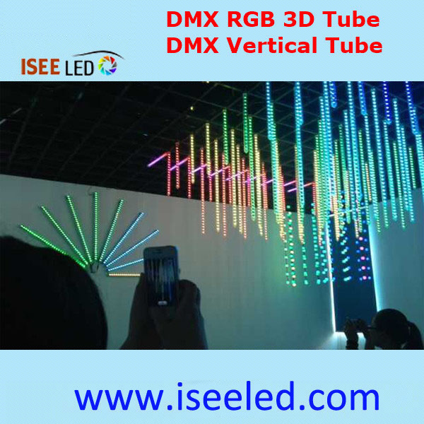 Праграмуемы DMX Light 3D Tube для дэкору клуба