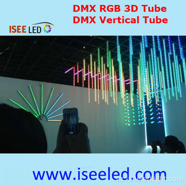 Ünvanlı LED 3D effekti RGB kristal boru suya davamlı