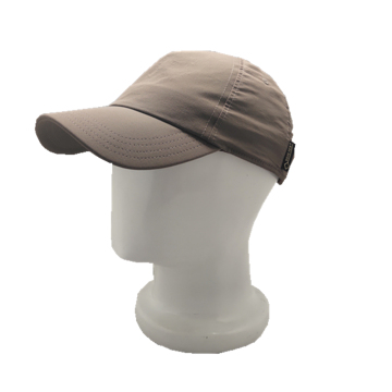 polyester brown baseball cap customized logo