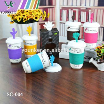 ceramic travel cup with silicone cover