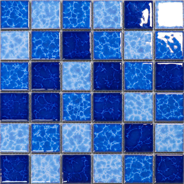 Serie di forno blues blues ceramic a mosaico di piscina in piscina