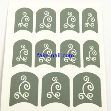 Flowers Printing Nail Art Stencils Full Cover For Fingers