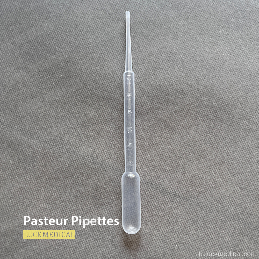 Pasteur pipetleri plastik 1ml 3ml 5ml