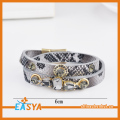 Pulsera de cuero duro para motocicleta hombres moda Unisex pulseras