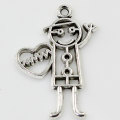 Ημέρα του Αγίου Βαλεντίνου Metal Boy Girl Alloy Charm κρεμαστό κόσμημα χονδρικής κόρη γούρια για βραχιόλι κατασκευή κοσμήματος μενταγιόν