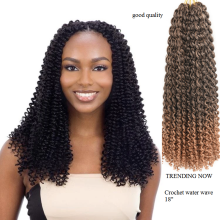 18 Inch Cheap Ombre Pre Looped Water Wave Rich Synthetic Crochet Braid Hair