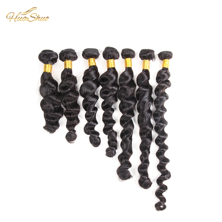 Huashuohair 20inch Wholesale Cuticle Aligned Raw Indian Temple Hair Unprocessed Virgin Human Hair Bundles Extension