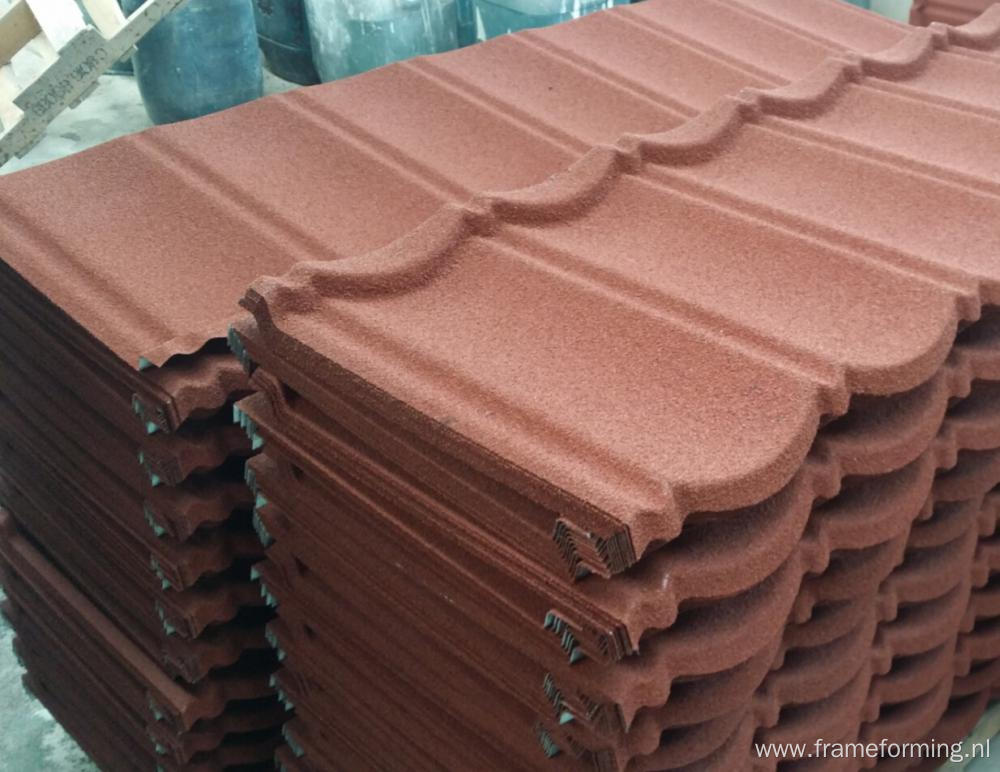 Color stone supply for stone coated roofing tile production line