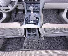 Car floor mats with soft coil moderate